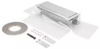 Tehalit Endst&uuml;ck h&ouml;henverstellbar mit Folie/Dichtung f&uuml;r BKFD 300x(105-150)mm (BKFDE300105)