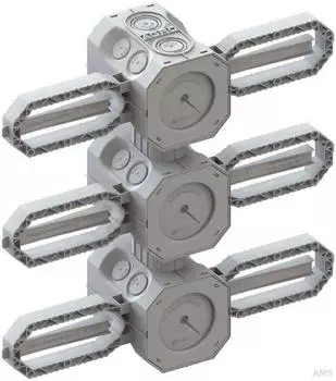 Kaiser Prefix 2.0 Beton-Einbaudose 3x1 NUP (9941.35)