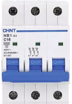 CHINT NB1-63 Leitungsschutzschalter 3-polig 16A 6kA (NB1-63C3P16)