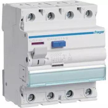Hager FI-Schutzschalter 4-polig 40A 100mA Typ G/A (CJG444D)
