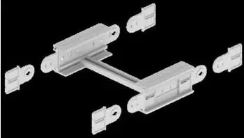 Unex Gelenkbogen vertikal 135x600mm RAL7035 (67632-04)