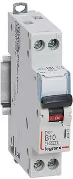 Legrand DX3 Leitungsschutzschalter B-Charakteristik 1-polig+N 10A 6kA 230VAC (407473)