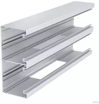 OBO Bettermann T-St&uuml;ck 2-z&uuml;gig Ger&auml;teeinbaukanal 90x210mm Aluminium reinwei&szlig; RAL 9010 (GA-DT90210RW)