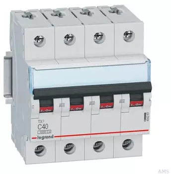 Legrand TX3 Leitungsschutzschalter C-Charakteristik 40A 3-polig+N 10kA (404243)