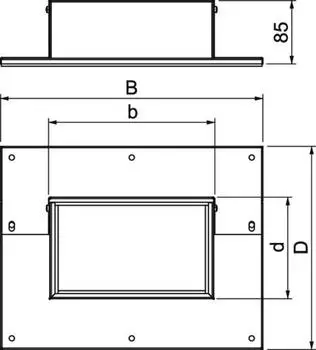 OBO Bettermann Wandanschlusskragen PLM WC 1220 FS, 3- und 4-seitig (7218130)