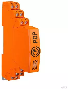 OBO Bettermann PDP-2x2-24-D Steckbarer Datenleitungsschutz 2x2-polig 24V direkte Erdung (5080321)