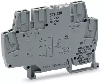 Wago Optokoppler-Klemme 6mm 24/24VDC 3A (859-720)