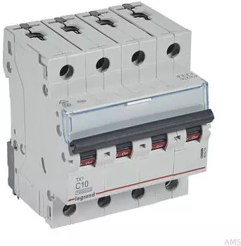 Legrand TX3 Leitungsschutzschalter C-Charakteristik 10A 4-polig 10kA 400VAC (404254)