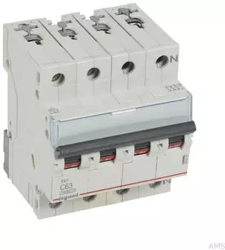 Legrand TX3 Leitungsschutzschalter C-Charakteristik 63A 3-polig+N 10kA (404245)
