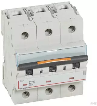 Legrand DX3 Leitungsschutzschalter D-Charakteristik 25A 3-polig 25kA 400VAC (409835)