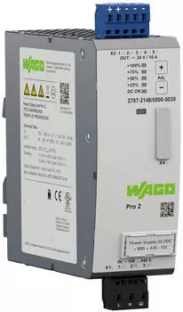 Wago Pro 2 Stromversorgung 1-phasig DC24V 10A TopBoost PowerBoost (2787-2146/000-030)