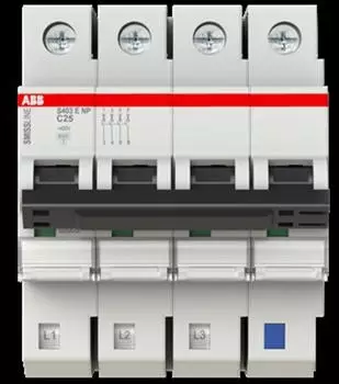 ABB Smissline TP Sicherungsautomat 3PN C-Charakteristik 25A 6kA (2CCS553103R8254)