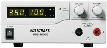 Voltcraft PPS-16005 Labornetzger&auml;t 360W 1-36V/DC 0-10A Dual-Ausgang USB (PPS-16005)