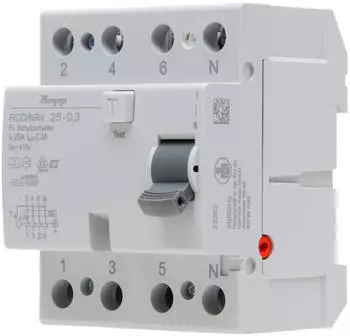 Kopp Fehlerstromschutzschalter (RCD) 25A 300mA 4-polig Typ A (752543097)