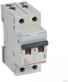 Legrand TX3 Leitungsschutzschalter B-Charakteristik 3A 2-polig 10kA (404107)