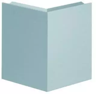 Hager BRA0802AELN Au&szlig;eneck-Abdeckung Br&uuml;stungskanal 80mm Aluminium natureloxiert (BRA0802AELN)