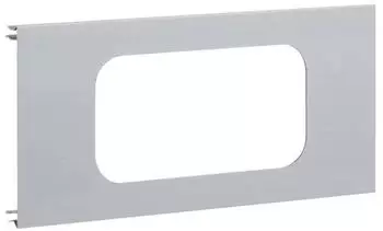 Tehalit Blende 2-fach f&uuml;r UP-Einsatz mit Rahmen, Aluminium eloxiert, OT 120mm (BRA1202R18ELN)