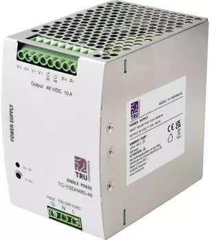TRU Components Hutschienen-Netzteil (DIN-Rail) 48V/DC 10A 480W (TC-13864576)