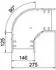 OBO Bettermann RB 90 615 Bogen 90° A4 (6036652)
