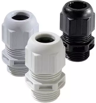 WISKA Kabelverschraubung M25 Polyamid Schwarz (RAL 9005) 50er-Pack (10066503)
