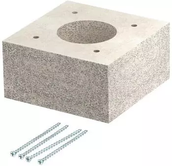 OBO Bettermann Aufdoppelungsst&uuml;ck f&uuml;r PYROLINE Con 80x80x40 Glasfaserleichtbeton grau (7215464)