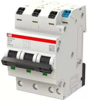 ABB SNX203-C10 Sicherungsautomat 3P+N 10A C-Charakteristik 6kA (2CSS256301R0104)