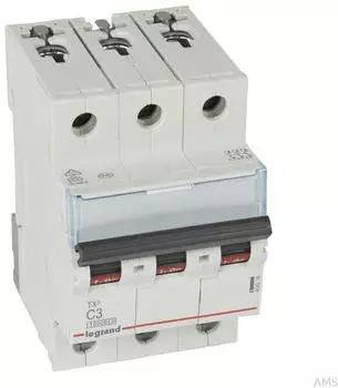 Legrand TX3 Leitungsschutzschalter C-Charakteristik 3A 3-polig 10kA 400VAC (404216)