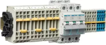 Hager Wandler-Reihenklemmleiste universZ A&Uuml;W mit LS 10A/25kA (KL13BF)