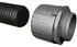 HellermannTyton HG16-SM-M16 Schlauchverschraubung PA66 schwarz M16 11,8mm gerade (166-21301)