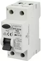 Sygonix SY-6438016 RCCB Fehlerstrom-Schutzschalter 1P+N Typ A 40A 30mA 10kA 230V AC