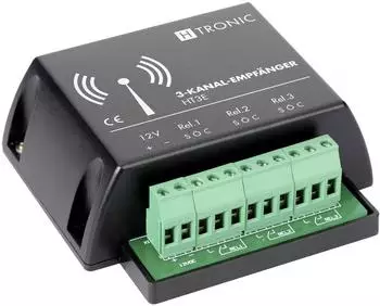 H-Tronic HT3E Funkempf&auml;nger 3-Kanal 868,35MHz 12V/DC (1618255)