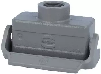 Harting Han 16B Kupplungsgeh&auml;use niedrig, 1xM25 gerader Kabelabgang (19300161751)