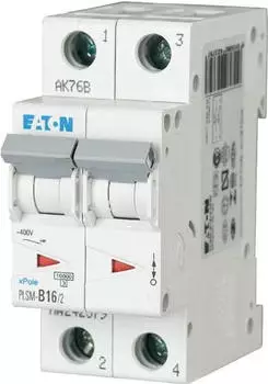 Eaton PLSM-C16/2-MW Leitungsschutzschalter 2-polig, Char. C, 16A, 10kA (242405)