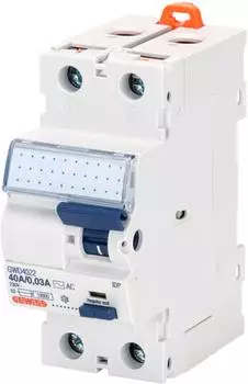 Gewiss RCD-Schalter 2-polig 40A 30mA 230VAC IP40 (GWD4022)