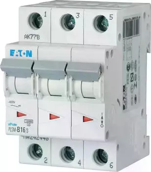 Eaton PLSM-C16/3-MW Leitungsschutzschalter 3-polig, 16A, Kennlinie C (242474)