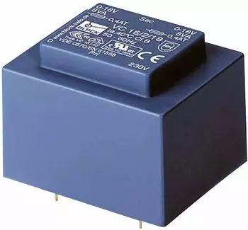 Block-Trafo Leiterplatztransformator 230V / 9V AC, 10VA (VC 10/1/9)
