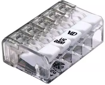 E-II UC05M Mini-Hebelklemme 5-polig 0,2-2,5mm&sup2; (UC05M)