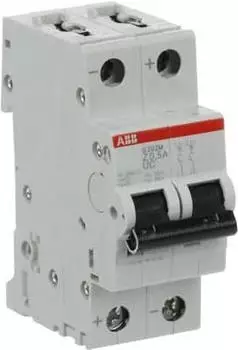 ABB S202M-Z0.5UC Sicherungsautomat Z-Charakteristik 10kA 0,5A 2P (2CDS272061R0158)