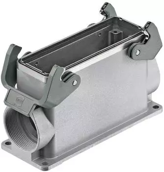 Harting Han 24B EMV Sockelgeh&auml;use hoch, 2xM40 seitlicher Kabelabgang (19628240273)
