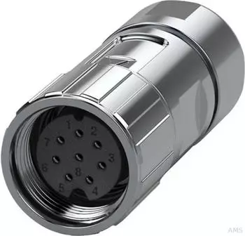 Siemens Signalstecker gerade S-1FL6 HI D-Coder, 8-polig (6FX20030DB13)