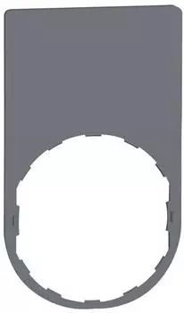 Schneider Electric Harmony Schildtr&auml;ger 30x50mm, 22mm, grau, 10 St&uuml;ck (ZBYP6101C0)