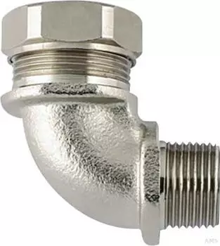HellermannTyton PSRSC63-90FMC-M63 Winkelverschraubung starr, Metall M63 (166-41209)
