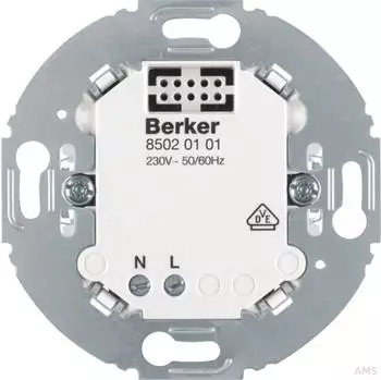 Berker Netz-Einsatz f&uuml;r KNX-Funk-Aufsatz, Tragring rund (85020101)