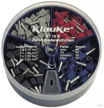 Klauke Streudose Kunststoff, transparent, blau (ST15L)