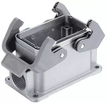 Harting Han 10B EMV Sockelgehäuse niedrig, 2xM25 seitlicher Kabelabgang (19628101271)