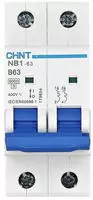 Chint 179652 NB1-63 2P B50 6kA DB Leitungsschutzschalter 2polig 50A 240 V, 415V