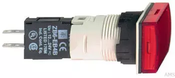 Schneider Electric XB6DV4BB Harmony Leuchtmelder 16mm, rot, 24V AC/DC (XB6DV4BB)