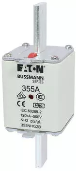 Eaton NH-Sicherungseinsatz 355A 500V Gr&ouml;&szlig;e 2 gL/gG (355NHG2B)