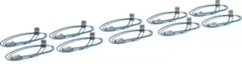 Hager KU9S40SBZ Leitung f&uuml;r SABO universZ 400mm, schwarz/blau, Stecker/Buchse (KU9S40SBZ)