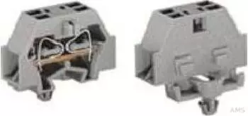 Wago 4-Leiter-Klemme 1,5mm² grün-gelb, ohne Drücker, mit Rastfuß (260-347)